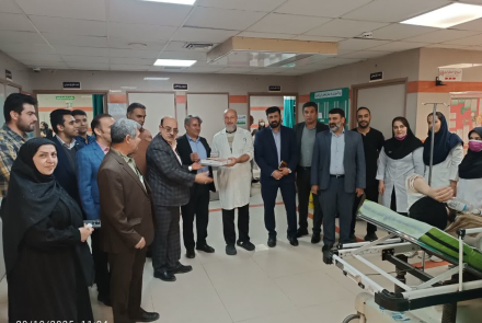 تجلیل از پرستاران حوزه بهداشت و بیمارستانهای شهرستان خمینی‌شهر توسط مدیریت شبکه بهداشت 