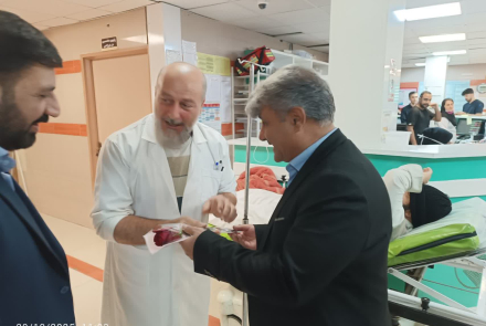 تجلیل از پرستاران حوزه بهداشت و بیمارستانهای شهرستان خمینی‌شهر توسط مدیریت شبکه بهداشت 